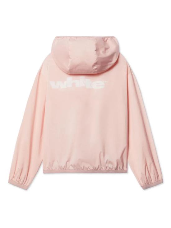 25SS [키즈] 오프화이트 캐주얼 자켓 OGEB004S25FAB001 3001 PINK WHITE - OFF WHITE