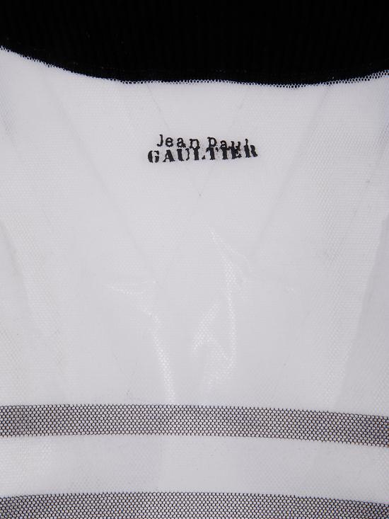 25SS 장 폴 고티에 긴팔 티셔츠 25 33 F PL069 T574 0100 0100 WHITE BLACK - JEAN PAUL GAULTIER