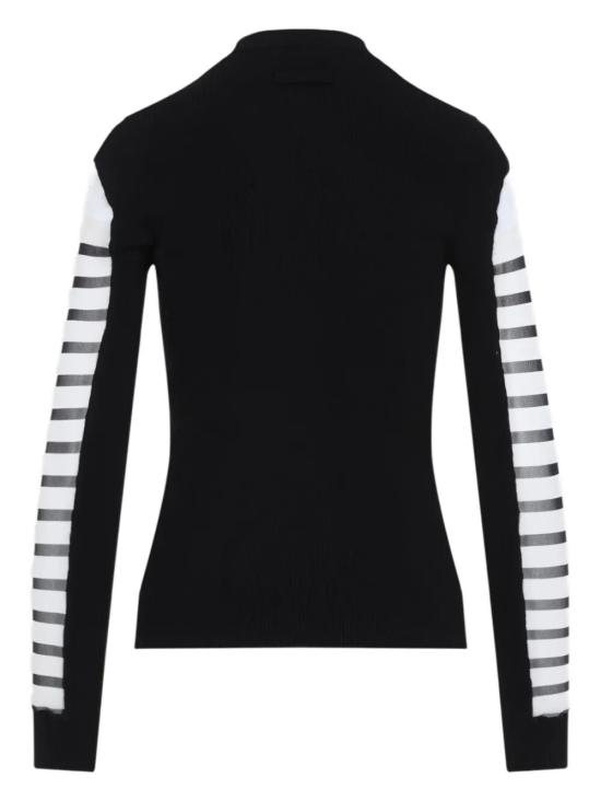 25SS 장 폴 고티에 긴팔 티셔츠 25 33 F PL069 T574 0100 0100 WHITE BLACK - JEAN PAUL GAULTIER