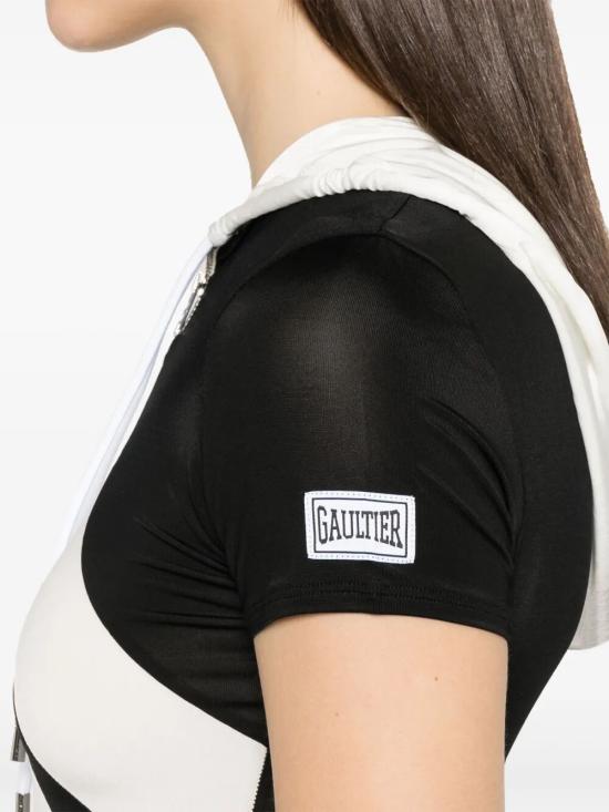 25SS 장 폴 고티에 반팔 티셔츠 25 33 F TS109P J084 0001 0001 BLACK WHITE - JEAN PAUL GAULTIER