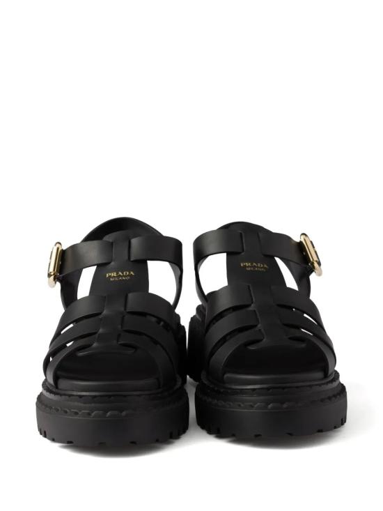 25SS 프라다 레더 피셔맨 샌 1X923NF055 7V6 F0002 NERO - PRADA