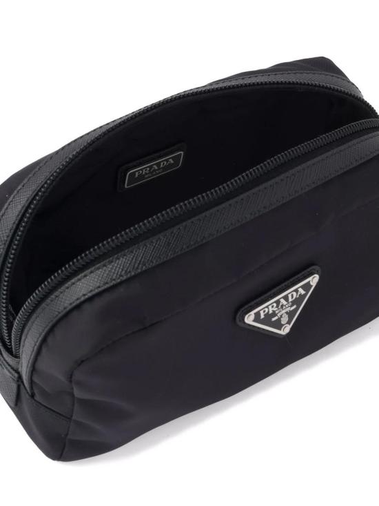 26FW 프라다 리나일론 앤 사피아노 네세서리 2NA0452DMHF0002 BLACK - PRADA