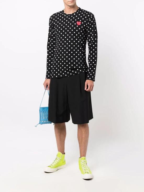  꼼데가르송 긴팔 티셔츠 AZT166 black - COMME DES GARCONS