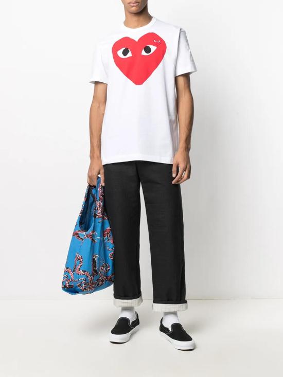  꼼데가르송 반팔 티셔츠 P1T026 white - COMME DES GARCONS