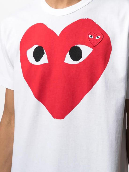  꼼데가르송 반팔 티셔츠 P1T026 white - COMME DES GARCONS