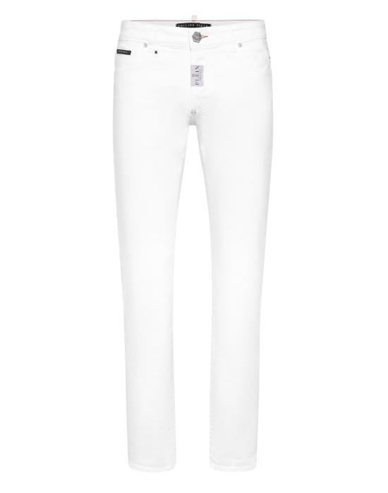 25SS 필립 플레인 데님 팬츠 MDT4096 PDE004N 01W White dream