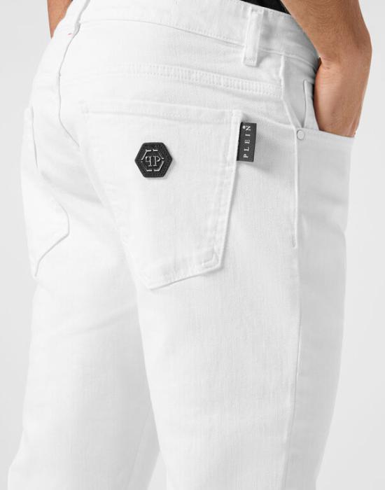 25SS 필립 플레인 데님 팬츠 MDT4096 PDE004N 01W White dream - PHILIPP PLEIN