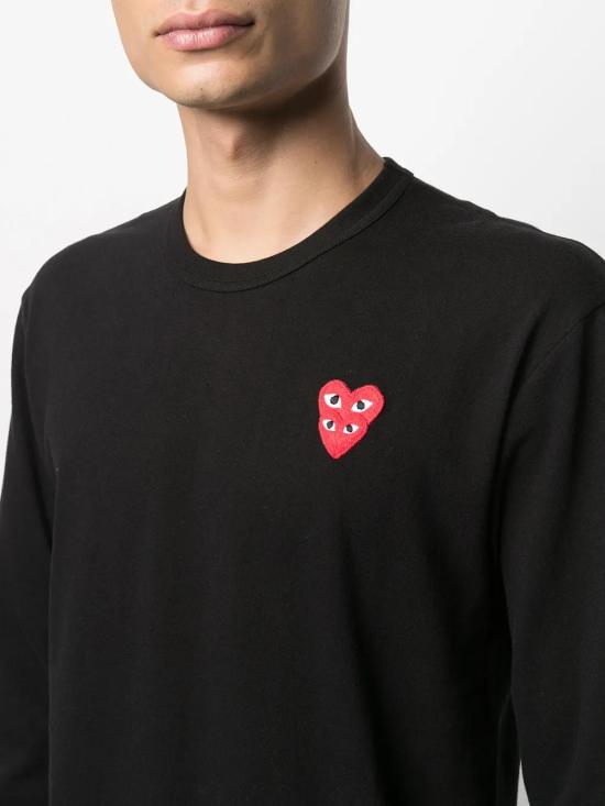  꼼데가르송 긴팔 티셔츠 P1T292 black - COMME DES GARCONS