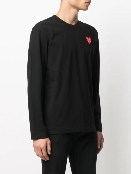  꼼데가르송 긴팔 티셔츠 P1T292 black - COMME DES GARCONS