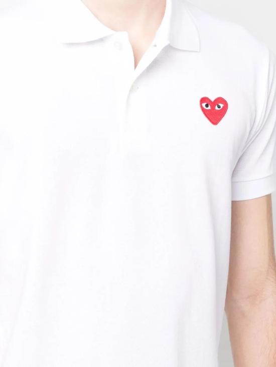  꼼데가르송 폴로 티셔츠 AZT006051 white - COMME DES GARCONS