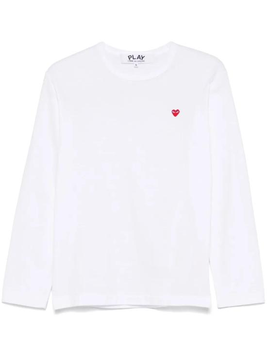  꼼데가르송 긴팔 티셔츠 AXT308051 white