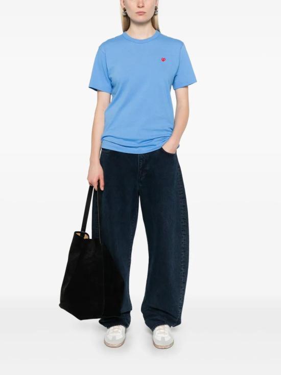  꼼데가르송 반팔 티셔츠 AXT314051 blue - COMME DES GARCONS