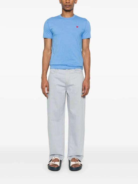  꼼데가르송 반팔 티셔츠 AXT314051 blue - COMME DES GARCONS