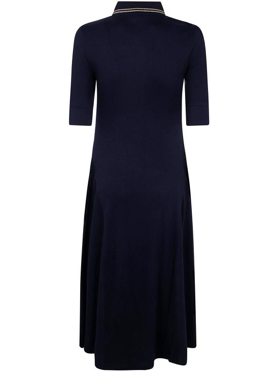 25SS 랄프 로렌 미디 원피스 200957638 001 NAVY RELIC GOLD - RALPH LAUREN