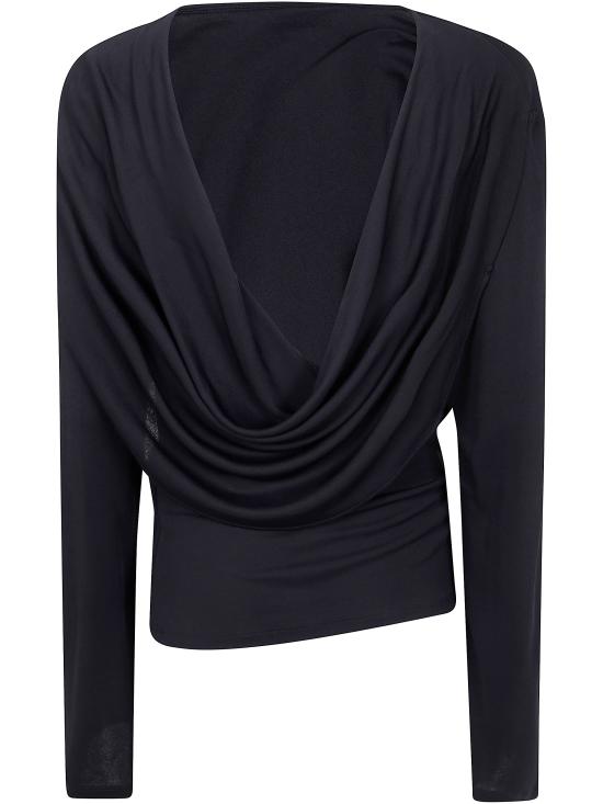 25SS 자크뮈스 긴팔 티셔츠 251TO121 1026 990 BLACK - JACQUEMUS