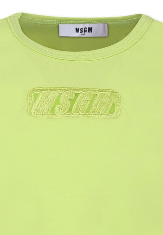 25SS [키즈] 엠에스지엠 티셔츠 S5MSJGTH082 086 GREEN - MSGM