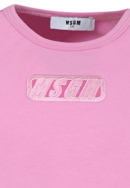 25SS [키즈] 엠에스지엠 티셔츠 S5MSJGTH082 MS003 PINK - MSGM