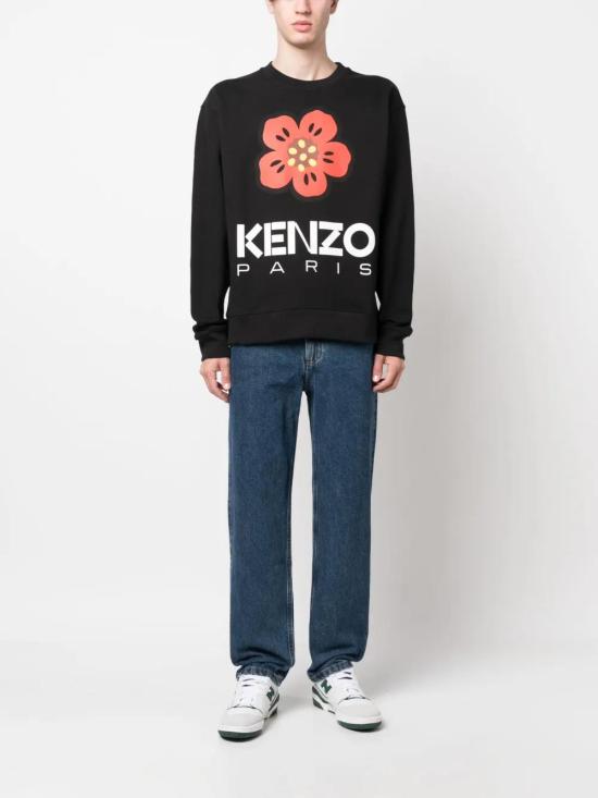  겐조 긴팔 티셔츠 FD55SW4454ME black - KENZO