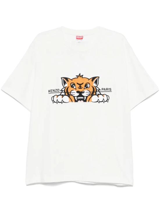  겐조 반팔 티셔츠 FF55TS5264SI white