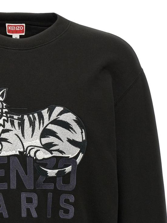  겐조 긴팔 티셔츠 FF55SW2634MF black - KENZO