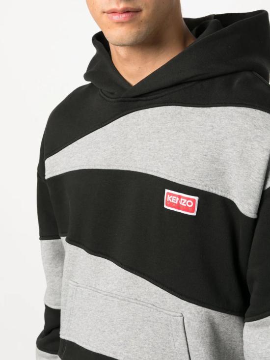  겐조 후드 티셔츠 FD65SW0624MB black - KENZO