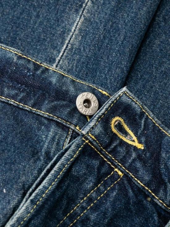  겐조 데님 팬츠 FD55DP4066B2 dark blue - KENZO