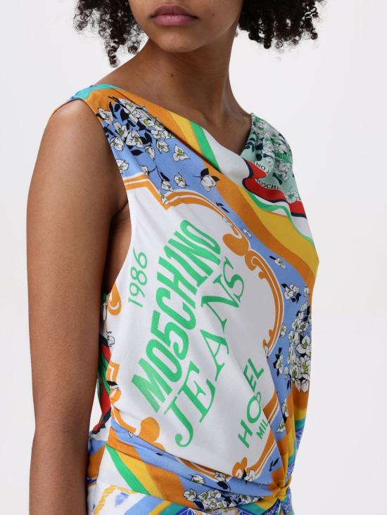 25SS 모스키노 롱 원피스 04073735 1888 Multicolor - MOSCHINO