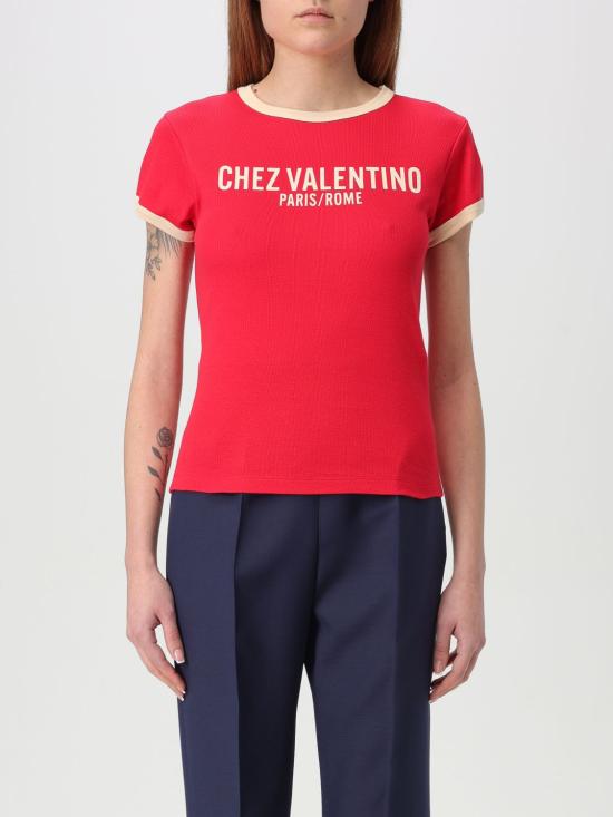25SS 발렌티노 가라바니 반팔 티셔츠 6B3MG24D970 QSJ Red