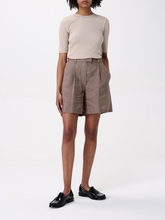 25SS 브루넬로 쿠치넬리 숏팬츠 MM633EP999 C025 Brown - BRUNELLO CUCINELLI