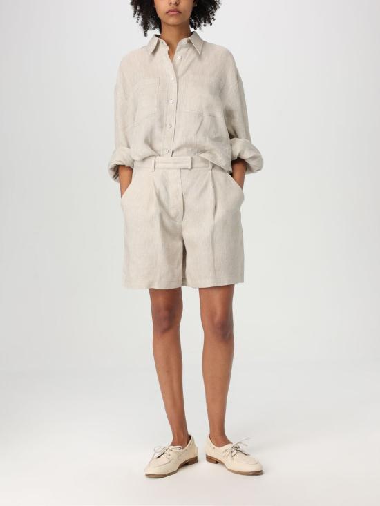 25SS 브루넬로 쿠치넬리 숏팬츠 MM633EP999 C200 Beige - BRUNELLO CUCINELLI