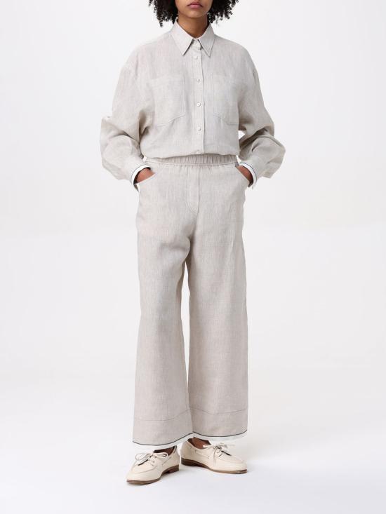 25FW 브루넬로 쿠치넬리 팬츠 MM633HD669 C200 Beige - BRUNELLO CUCINELLI