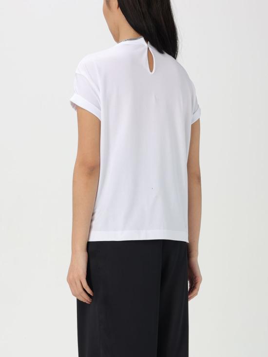 25FW 브루넬로 쿠치넬리 반팔 티셔츠 M0T18BD200 C159 White - BRUNELLO CUCINELLI