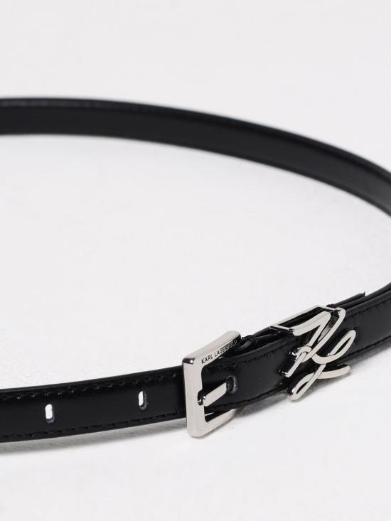 25SS 칼라거펠트 슬림 벨트 A1W33061 999 Black - KARL LAGERFELD