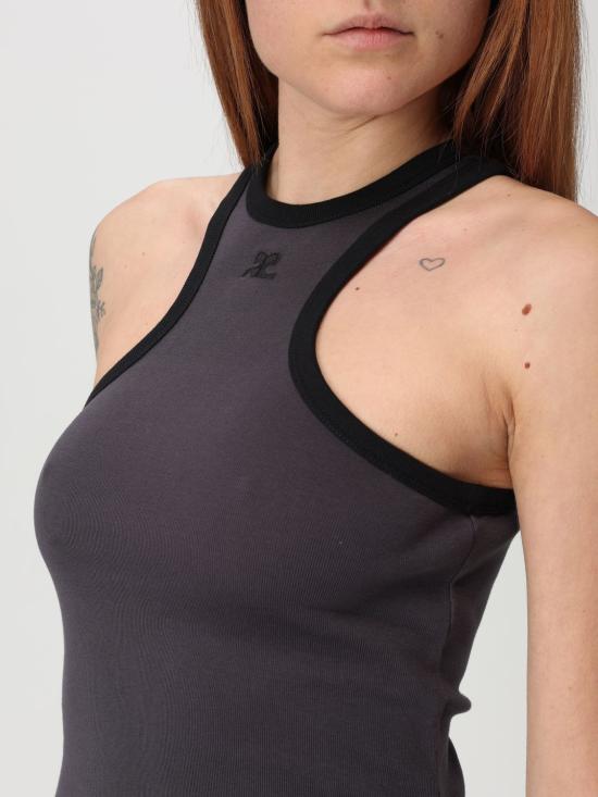 25FW 쿠레쥬 숏 원피스 125JRO577JS0203 B155 Grey - COURREGES