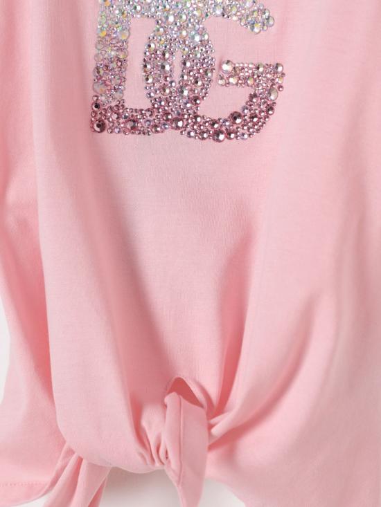 25SS [키즈] 돌체앤가바나 티셔츠 L5JTOVG7O0X F0660 Pink - DOLCE & GABBANA