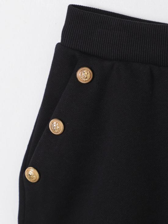 25FW [키즈] 발망 쇼츠/버뮤다 BW6A19Z0114 930OR Black - BALMAIN