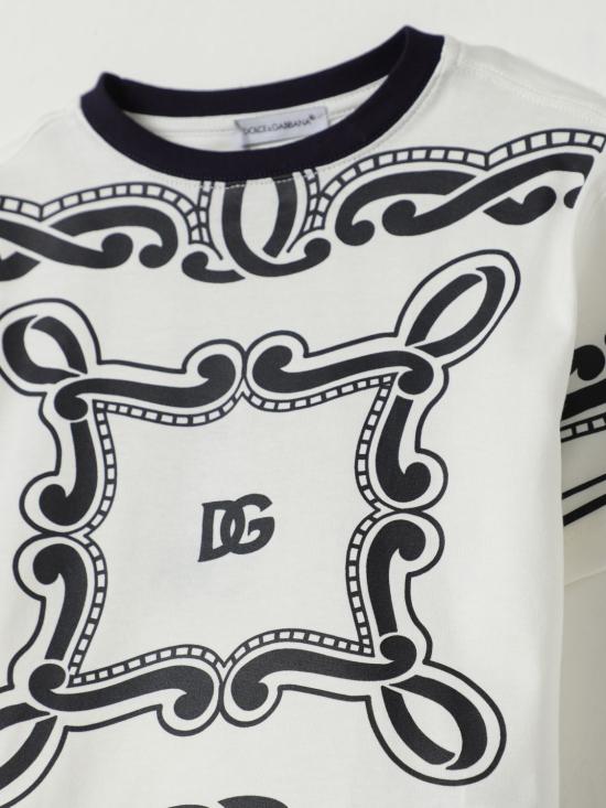 25SS [키즈] 돌체앤가바나 티셔츠 L4JTHVG7OK3 W0111 White - DOLCE & GABBANA