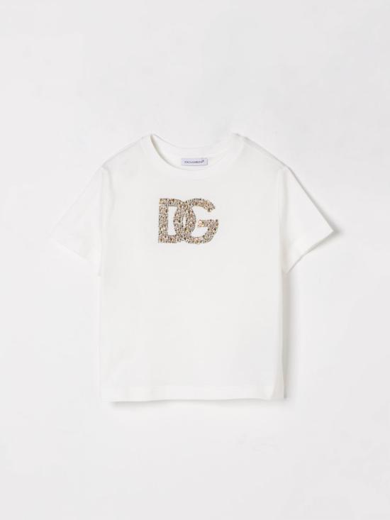 25FW [키즈] 돌체앤가바나 티셔츠 L5JTOXG7O0X S9001 White