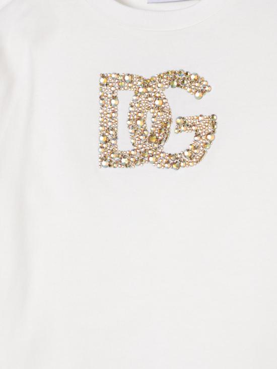 25FW [키즈] 돌체앤가바나 티셔츠 L5JTOXG7O0X S9001 White - DOLCE & GABBANA
