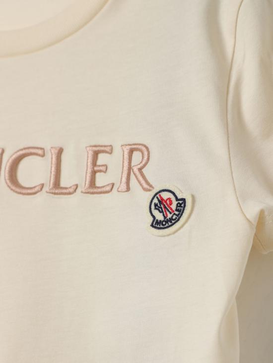 25FW [키즈] 몽클레어 티셔츠 8C0001389AT9 050 Yellow Cream - MONCLER