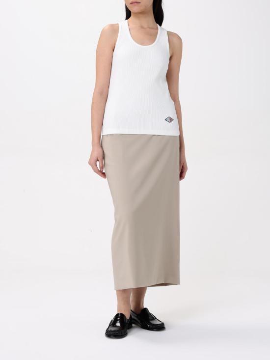 25FW 보테가베네타 민소매 티셔츠 799592V3Z60 9071 White - BOTTEGA VENETA