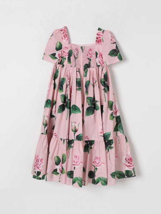 25SS [키즈] 돌체앤가바나 원피스 L53DE7HS5S7 HF5IZ Pink - DOLCE & GABBANA