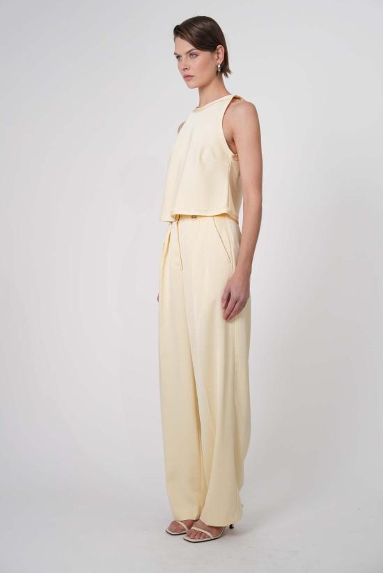  파렌테지 민소매 티셔츠 베라 탑 베이비 옐로우 - PARENTEZI