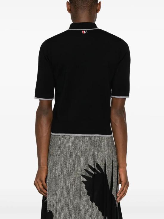  톰브라운 폴로 티셔츠 MKP124AY1037 navy - THOM BROWNE