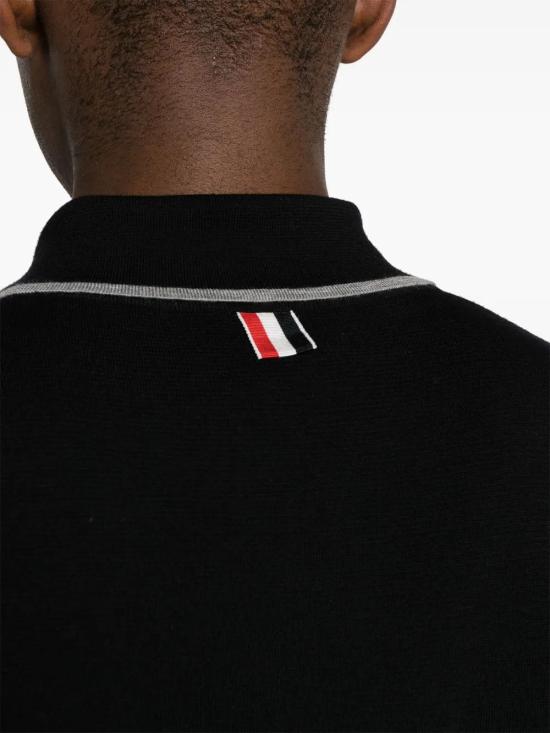  톰브라운 폴로 티셔츠 MKP124AY1037 navy - THOM BROWNE