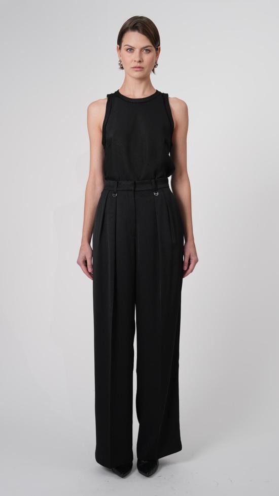  파렌테지 스트레이트 팬츠 패터슨 팬츠 블랙