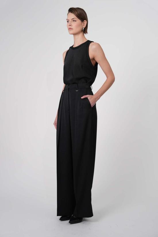  파렌테지 민소매 티셔츠 베라 탑 블랙 - PARENTEZI