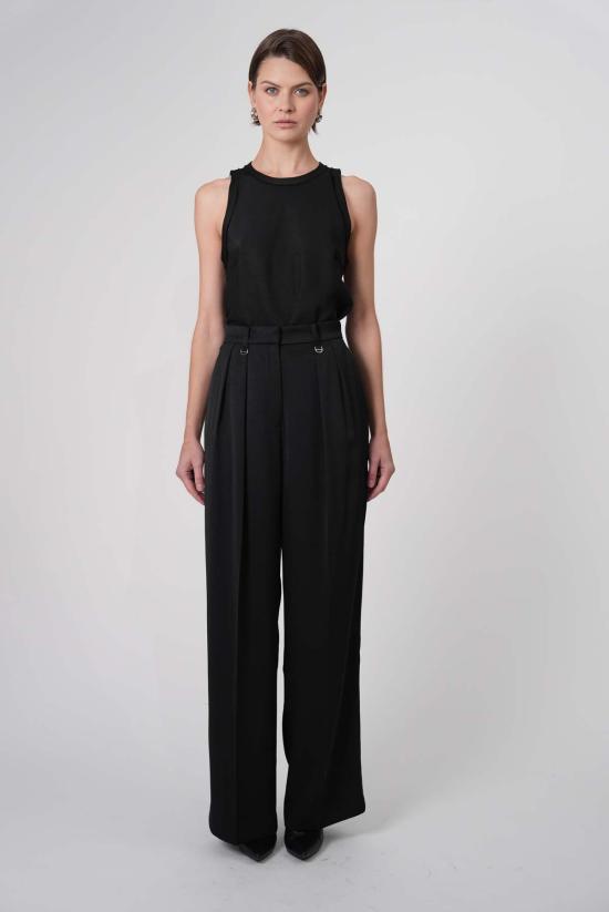  파렌테지 민소매 티셔츠 베라 탑 블랙