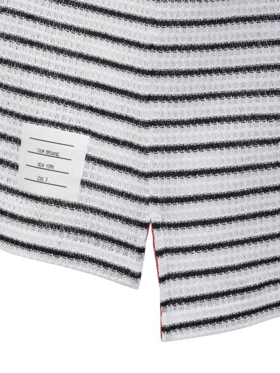  톰브라운 반팔 티셔츠 MJS273AJ0188 navy - THOM BROWNE