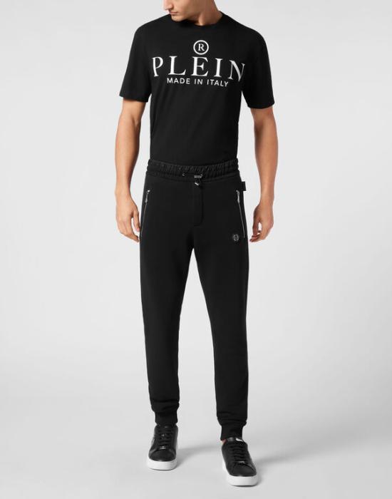 25SS 필립 플레인 트레이닝/조거 팬츠 MJT2523 PTE003N 02 Black - PHILIPP PLEIN